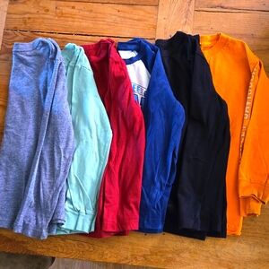 6 long sleeve shirt bundle - size 6/7